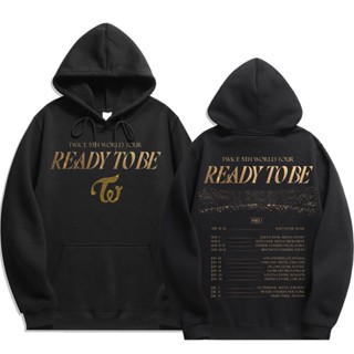 เสื้อแจ็กเก็ตกันหนาว มีฮู้ด ลาย Kpop Twice READY TO BE สําหรับผู้ชาย ผู้หญิง