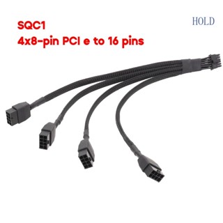 Ace สายเคเบิลต่อขยาย 4x8pin PCI-e เป็น 16Pin 12+4 PCI-e5 0 12VHPWR 16P