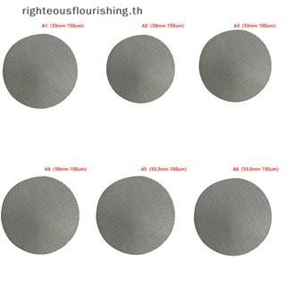 Righteousflourishings.th ใหม่ ที่กรองกาแฟ แบบสองชั้น 53 53.3 58.5 มม. สีเงิน ใช้ซ้ําได้ อุปกรณ์เสริม สําหรับบ้าน