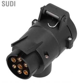 Sudi Trailer Plug Adapter  Safe Connection 7 To 13 Pin Connector for  Replacement