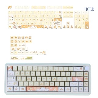 Ace ปุ่มกดคีย์บอร์ด PBT หนา 9 มม. ลายการ์ตูน สําหรับเล่นเกม 131 ชิ้น