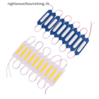 Righteousflourishs.th ใหม่ โมดูลไฟสัญญาณเตือน LED COB 12V สว่างมาก สําหรับติดด้านข้างรถบรรทุก รถบัส รถพ่วง 10 ชิ้น