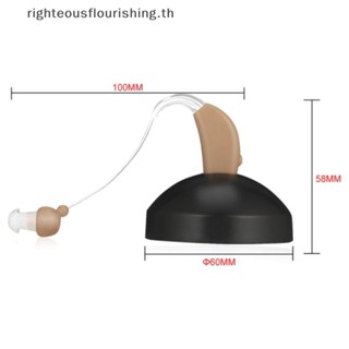 Righteousflourishs.th เครื่องช่วยฟังพลาสติก ขนาดเล็ก แบบชาร์จไฟได้ เสียงรบกวนต่ํา JZ-1088F สําหรับผู้สูงอายุ