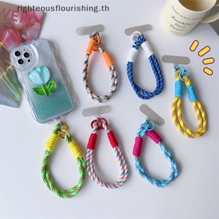 Righteousflourishs.th สายคล้องข้อมือ อุปกรณ์เสริม สําหรับโทรศัพท์มือถือ พร้อมสายคล้องกุญแจ สร้อยข้อมือ เครื่องประดับ