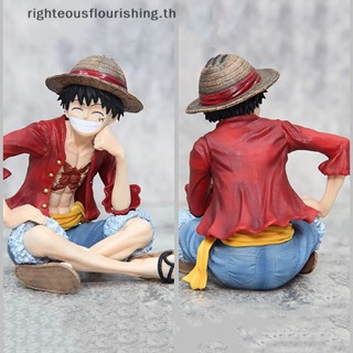 Righteousflourishs.th ใหม่ ฟิกเกอร์ PVC อนิเมะวันพีช IU Sitg Luffy Wano Country Luffy น่ารัก ของเล่น สําหรับเด็ก