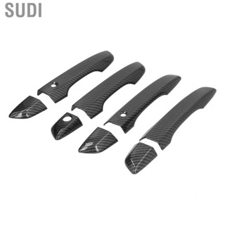 Sudi Door Handle Trim Cover Carbon Fiber Style Decoration Fit for Honda Civic 10th 2016 2017 2018 2019 2020 RHD  Exterior Accessories