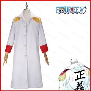 เสื้อแจ็กเก็ตคอสเพลย์ ONE PIECE Monkey D Garp สําหรับปาร์ตี้ฮาโลวีน