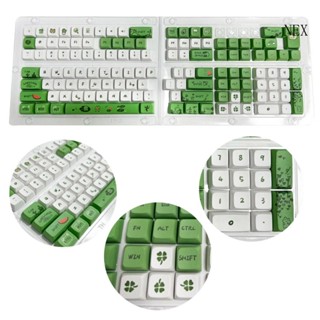 Nex ปุ่มกดคีย์บอร์ด 125 คีย์ XDA PBT แบบหนา สําหรับคีย์บอร์ด 61 87 104 108