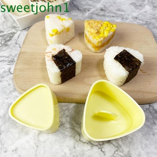 Sweetjohn ชุดอุปกรณ์ทําซูชิ โฮมเมด ทรงสามเหลี่ยม ไม่ติด DIY