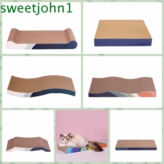 Sweetjohn เครื่องเจียรกระดาษลูกฟูก ป้องกันรอยขีดข่วน ของเล่นสําหรับแมว