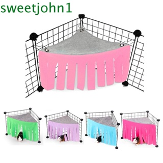 Sweetjohn บ้านหนูแฮมสเตอร์ ที่พักมุมเม่น ทนทาน สําหรับสัตว์เลี้ยงขนาดเล็ก กระต่าย ซ่อนเต็นท์