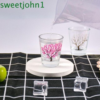 Sweetjohn แก้วไวน์ เปลี่ยนสีตามอุณหภูมิ รูปซากุระ