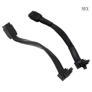 Nex อะแดปเตอร์การ์ดวิดีโอ 16Pin 12VHPWR 12+4Pin PCIE 5 0 16AWG+24AWG ทนทาน