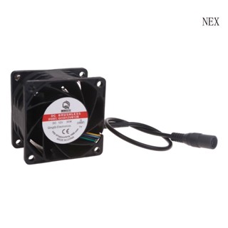 Nex 6038 พัดลมระบายความร้อน ความเร็วสูง 60 มม. แบริ่ง 60x60x38 มม. 12V 2 5A 13500RPM สําหรับคอมพิวเตอร์