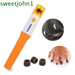 Sweetjohn เครื่องเจียรเล็บไฟฟ้า สําหรับสัตว์เลี้ยง