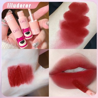 Cace Berry Bear Matte Lip Mud 6 สี Joker Color Velvet Smooth Light Unburdened Lipstick HO