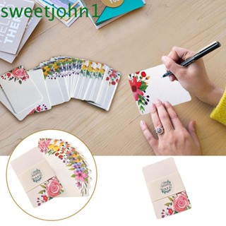 Sweetjohn การ์ดอวยพรวันเกิด โปสการ์ด กระดาษการ์ด 50 ชิ้น DIY