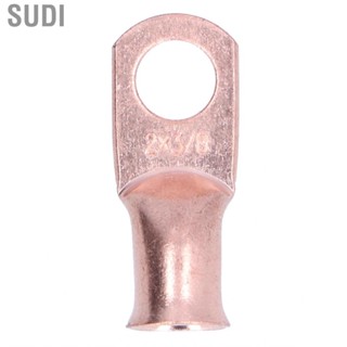 Sudi 2AWGx3/8  Cable Ends Wire Lugs Bare Copper Eyelets for Marine Automotive Outdoor