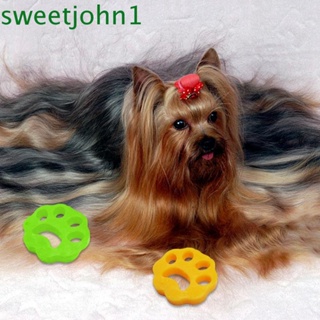 Sweetjohn เครื่องเป่าขนสัตว์เลี้ยง สําหรับซักผ้า|อุปกรณ์กําจัดขนสัตว์เลี้ยง แบบซิลิโคน ใช้ซ้ําได้