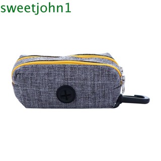 Sweetjohn เครื่องจ่ายถุงขยะ มีซิป สําหรับสัตว์เลี้ยง สุนัข แมว