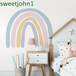 Sweetjohn สติกเกอร์ติดผนัง มีกาวในตัว สําหรับตกแต่งบ้าน ห้องนั่งเล่น เด็ก