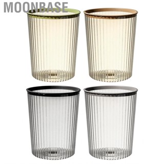 Moonbase Trash Bin  Easy Attached Top Ring Clear Garbage for Living Room