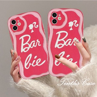 เคสโทรศัพท์มือถือนิ่ม ขอบโค้ง พิมพ์ลายตัวอักษรบาร์บี้ 3D สําหรับ Infinix Hot 30i 30Play 20i 20Play Smart 7 5 2020 TECNO Spark 10C Smart 6 6Plus Hot 8 10Lite Hot 12 11 10 Play