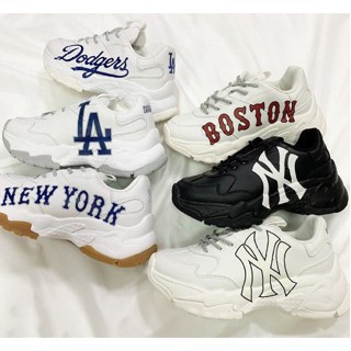 รองเท้า mlb dad เสริมส้น 6 ซม. สไตล์เกาหลี 2019 ny yankees mlb korea off-white