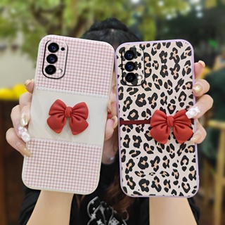 Anti-fall Bowknot Phone Case For OPPO Reno4 4G protective case phone case Skin feel silicone The New Liquid silicone shell