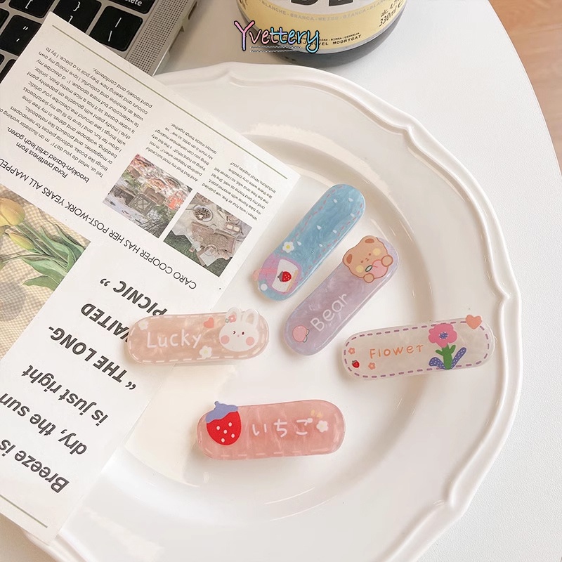 Y❤️พร้อมส่ง-กิ๊บติดผมเล็กน่ารักๆการ์ตูนเด็กผู้หญิงไปโรงเรียนเกาหลีเครื่องประดับผม-เก็บเงินปลายทาง