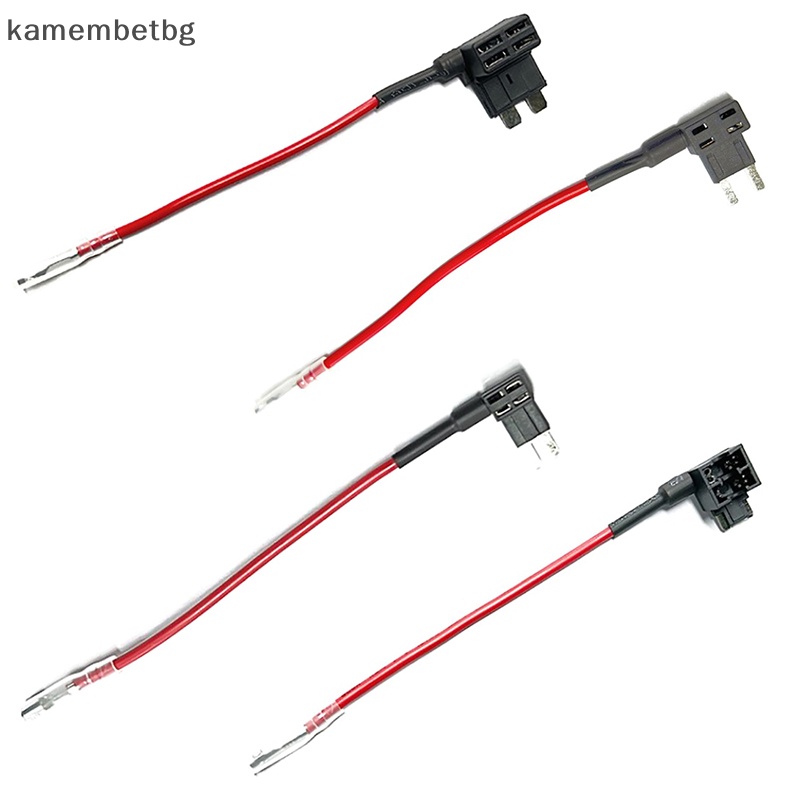Kamembetbg อะแดปเตอร์ฟิวส์ 12V TAP Micro Mini Standard Ford ATM APM Blade Auto Fuse พร้อมฟิวส์ 10A Blade พร้อมที่จับ สําหรับรถยนต์