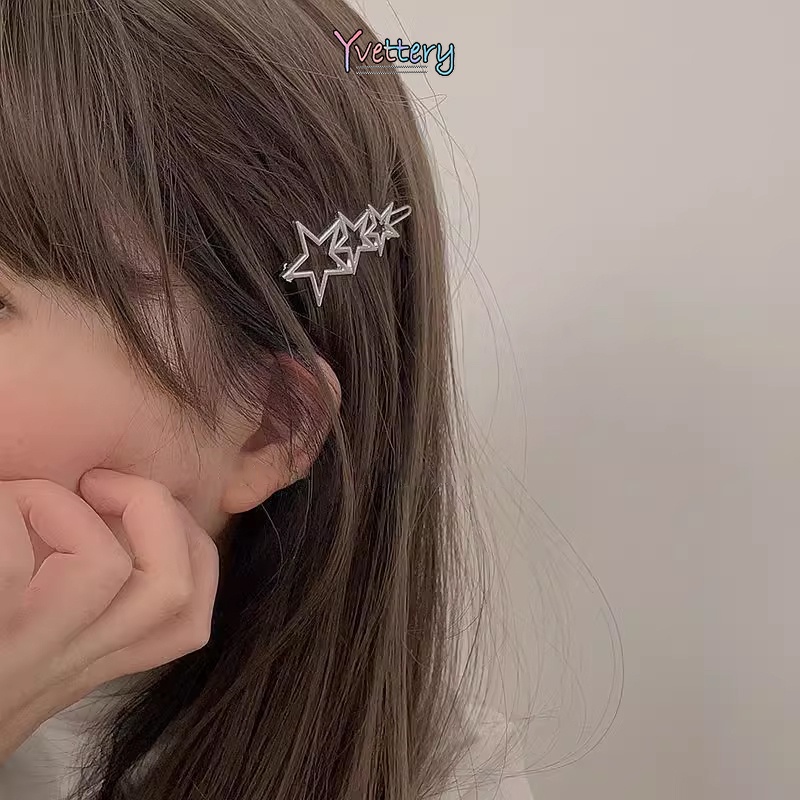 Y❤️พร้อมส่ง-กิ๊บติดผมรูปดาว น่ารัก สไตล์ เกาหลีสี เงินขายยกแพ็คผู้หญิงไปโรงเรียน-เก็บเงินปลายทาง - รูปที่ 7