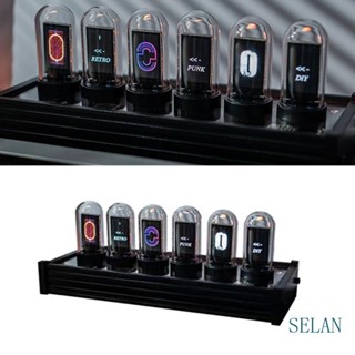 Sel Elekstube IPS Nixie Tube นาฬิกาดิจิทัล อิเล็กทรอนิกส์ ปฏิทิน 6 บิต LCD สําหรับ Time Gi