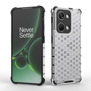 เคสโทรศัพท์มือถือ PC TPU แบบบางพิเศษ กันกระแทก ลายรังผึ้ง สําหรับ OnePlus Nord 3 5G ACE 2V