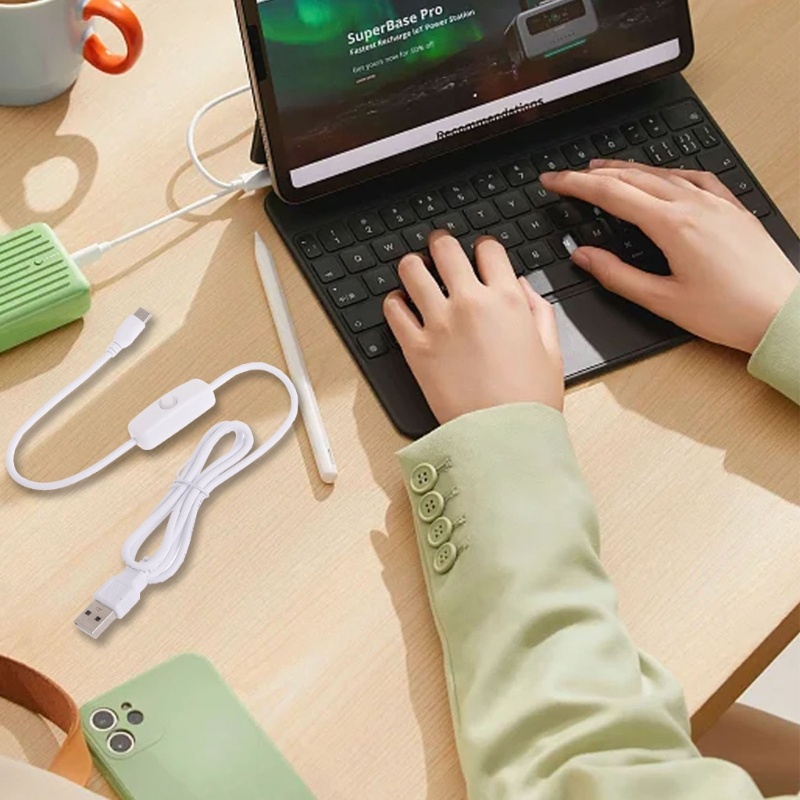 WU USB Cable 5V3A USB Type-C to USB2 0 Male Charger Cable Type‐C Power Adapter Cord