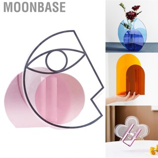 Moonbase Acrylic Geometric Vase  Translucent Stylish Ornament for Office