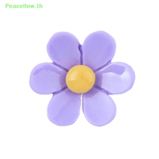 Peacellow สติกเกอร์เรซิ่น ลายดอกไม้ หกกลีบ DIY สําหรับติดตกแต่งตู้เย็น 10 ชิ้น