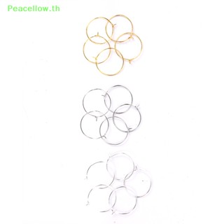 Peacellow ต่างหูห่วง ชุบเงิน สีทอง สําหรับงานปาร์ตี้ งานแต่งงาน 100 ชิ้น