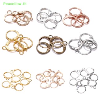 Peacellow ตะขอต่างหู ห่วงฐาน สําหรับทําเครื่องประดับ DIY 20 ชิ้น