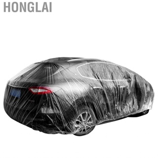 Honglai Universal Car Transparent Cover  Dustproof Lightweight UV Protection Thin Portable Rain for Auto