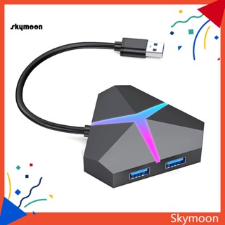 Skym* ฮับ Usb 3.0 4 พอร์ต ความเร็วสูง หลากสี สําหรับแล็ปท็อป