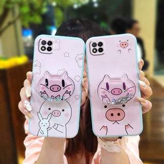 Rotatable stand The New Phone Case For Xiaomi Poco C3 Skin-friendly feel Skin feel silicone Glitter ins protective case