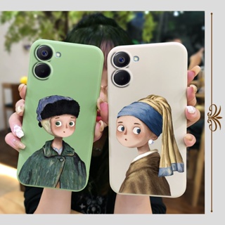 Lens bump protection Solid color Phone Case For OPPO Realme V20 Camera all inclusive Skin-friendly feel Simplicity Cartoon