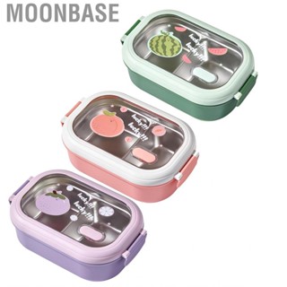 Moonbase Insulated  Box  Stainless Steel Removable Inner Dividers Sturdy Bento Lunch Easy Cleaning Lightweight for Workers Office