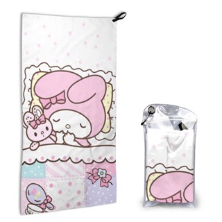 【พร้อมส่ง】ผ้าขนหนูไฟเบอร์ แบบแห้งเร็ว พิมพ์ลาย My Melody ขนาด 40*80 ซม. สําหรับทุกเพศ