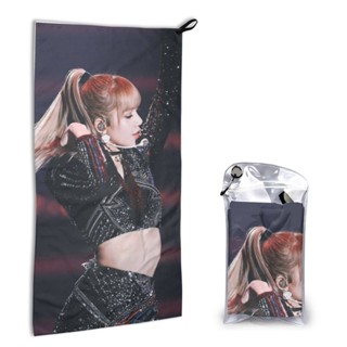 【มีสินค้า】LISA ผ้าขนหนูไฟเบอร์ แบบแห้งเร็ว พิมพ์ลาย ขนาด 40*80 ซม. สําหรับทุกเพศ