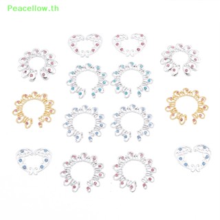 Peacellow แหวนสเตนเลส หนีบจุกนมปลอม เครื่องประดับ 2 ชิ้น TH