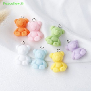 Peacellow จี้รูปหมี Ch สําหรับทําเครื่องประดับ สร้อยคอ สร้อยข้อมือ ต่างหู Diy 10 ชิ้น