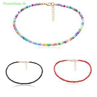 Peacellow สร้อยคอโชคเกอร์ ประดับลูกปัดหลากสี สไตล์โบฮีเมียน แฟชั่นสําหรับผู้หญิง