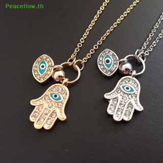 สร้อยคอโซ่ จี้รูปฝ่ามือ Fatima Evil Eye Hamsa เครื่องประดับสําหรับผู้หญิง